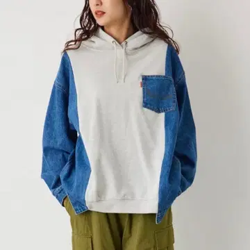 로데오 크라운 데님 도킹 후드티