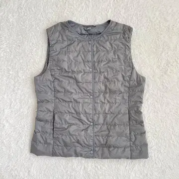 유니클로 라이트 다운 베스트 발수 사양 노카라 자켓 이너 대응 M