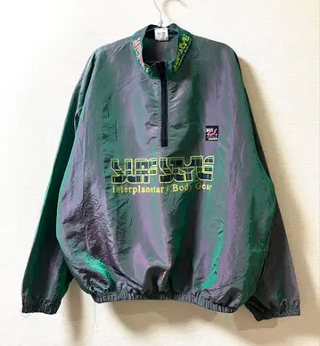 80~90s 미국제 SURF STYLE 하프 지퍼 풀오버 XL 상당