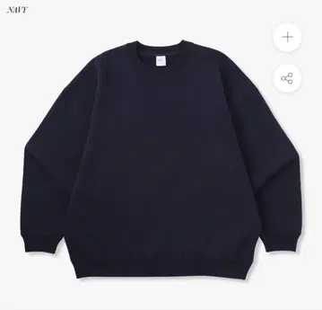 MUHAKU 네이비 크루넥 맨투맨 S 사이즈