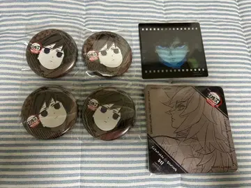 귀멸의 칼날 다이닝 즐거운 복권 클리어 카드 캔뱃지 코스터 토미오카 기유