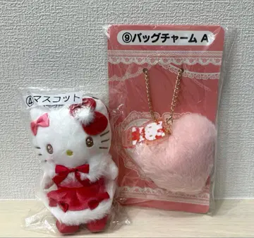 산리오 키티 당첨 복권 4 마스코트 9 백참 A