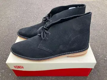 Clarks POINT TAKEN 디저트 부츠 블랙 스웨이드 UK7