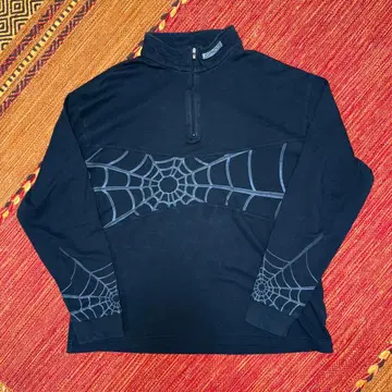 00s 스파이더 하프 지퍼 구제 의류