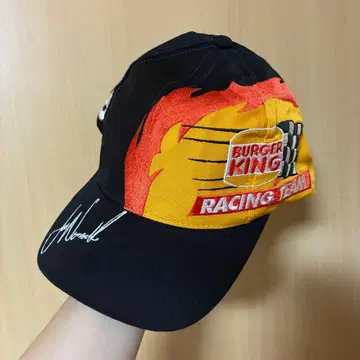 초레어 희귀 기업 상품 버거킹 NASCAR 캡 파이어