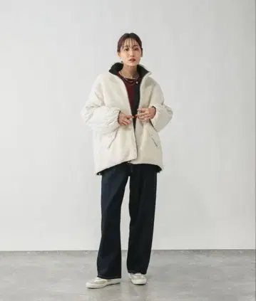 [ GLOBAL WORK ] 리버서블 퀼트 블루종