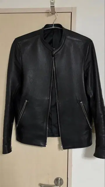 LIDNM 램 가죽 라이더 자켓 블랙