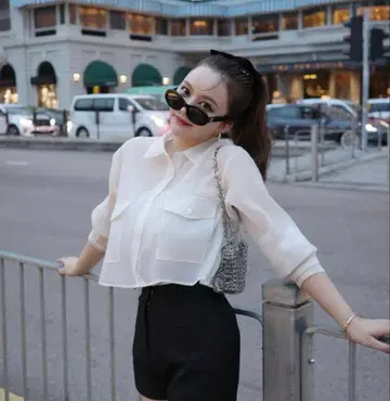 Mykonos sheer shirt the toe THETOE