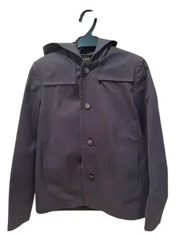 A.P.C. 후드 부착 네이비 자켓 XS 네이비