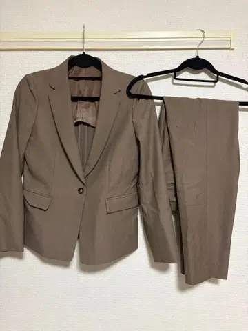 아오키 LES MUES 세탁 가능한 여성 수트 브라운 7호