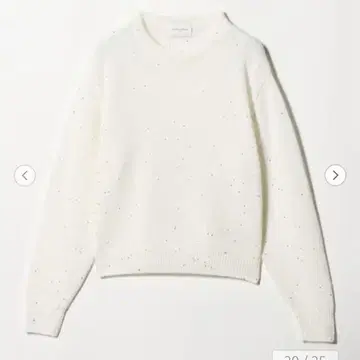 미사용 유나이티드 애로우즈 컬러 스팽글 크루넥 니트 F