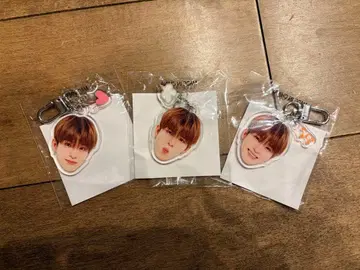 treasure 아사히 얼굴 아크링 키링 세트