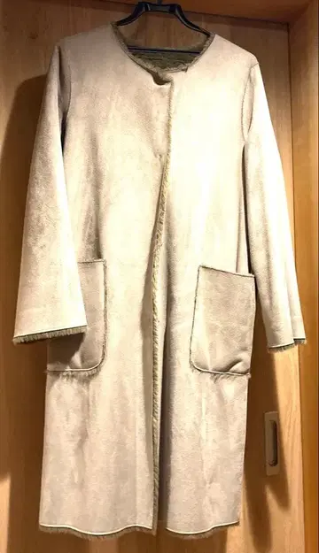 나노 유니버스의 리버서블 노카라 코트 36