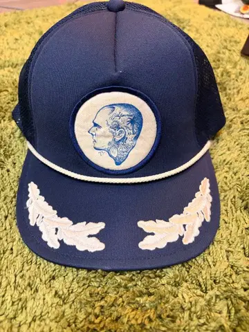 소프트 머신 네이비 메쉬 캡 자수 디자인