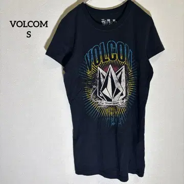 볼컴 그래픽 프린트 T셔츠 블랙 S