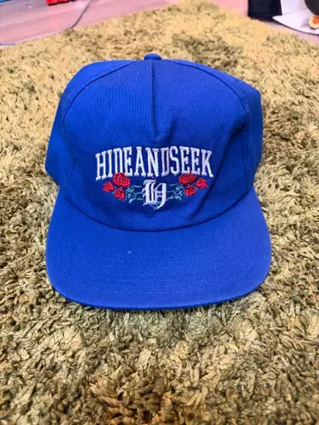 hide and seek Cali Headwear 자수 캡 파랑