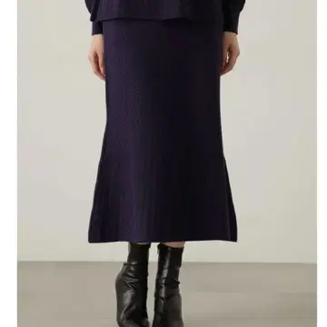 PROPORTION BODY DRESSING 케이블 니트 스커트