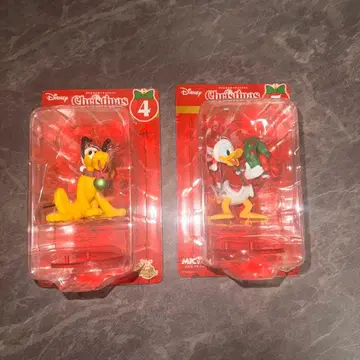 디즈니 크리스마스 피규어 2개 세트