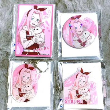 NARUTO 하루노 사쿠라 애니멀 캔뱃지 키링 마그넷 클립