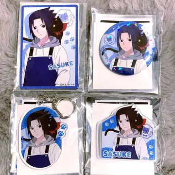 NARUTO 우치하 사스케 애니멀 캔뱃지 키링 마그넷 시트