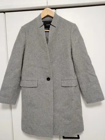 allureville 그레이 울 체스터 코트 사이즈 2