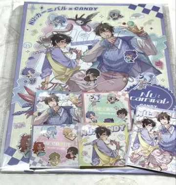 nu:카니발 AGF 한정판 아트 보드 특전 스티커 4장 무패 카드