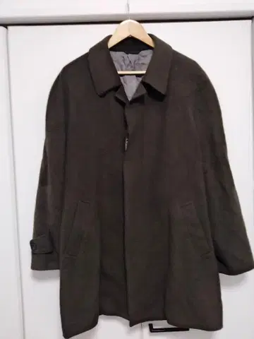 퓨어 캐시미어 스텐카라 코트 다크 그린 PURE CASHMERE