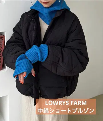 LOWRYS FARM 패딩 숏 블루종