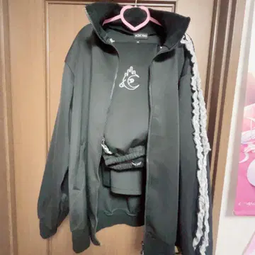 ACDCRAG 저리 상하의 세트 블랙 블랙 지뢰계