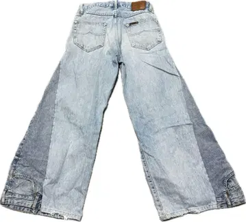 와이드 데님 팬츠 리메이크