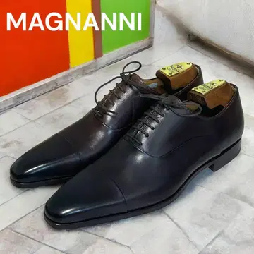 미사용 새상품 마그나니 고급 카프 내 스트레이트 팁 브라운 26.5cm