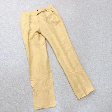 시슬리 하의 팬츠 40호 L 사이즈 베이지 린넨 이탈리아제