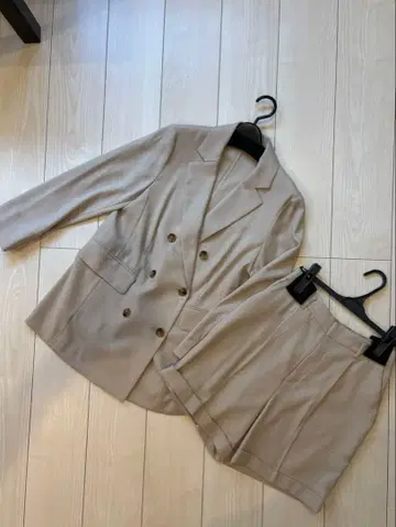 UNTITLED 자켓 팬츠 셋업 베이지