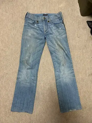 로베르토 카발리 스트레이트 데님 라이트 블루