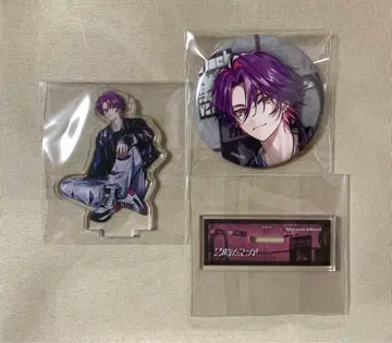 2시라던가 광란 RIOT 특전 아크릴 스탠드 캔뱃지 와타라이 히바리