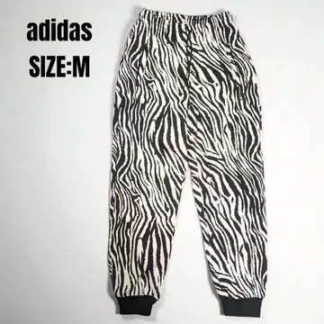 아디다스 제브라 패턴 맨투맨 조거 팬츠 M 사이즈 속기모