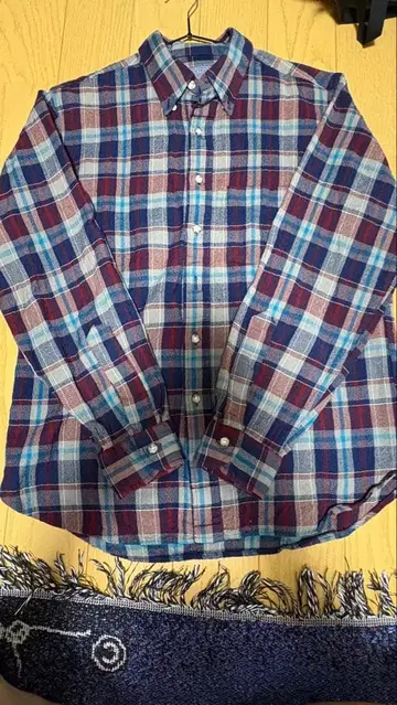 Pendleton 체크 무늬 긴팔 플란넬 셔츠