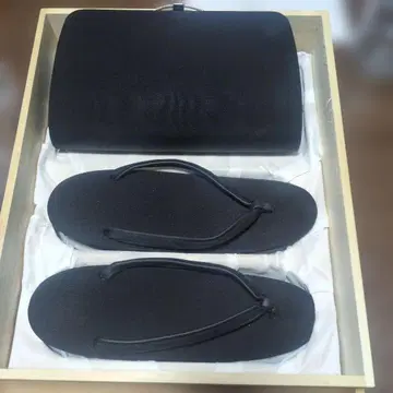 블랙 일본 의류용 백과 일본 나막신 세트
