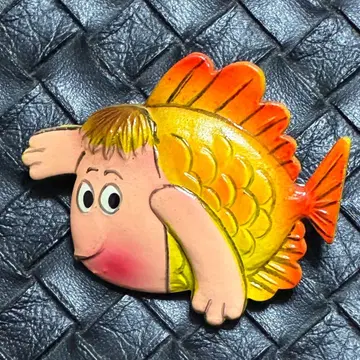 헤엄쳐라! 붕어빵 군 브로치 배치 배지 후지TV 헤엄쳐라 붕어빵 군