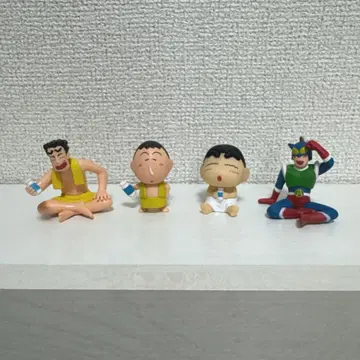 짱구는 못말려(크레용 신짱) 가챠가챠 목욕 후 4점 set