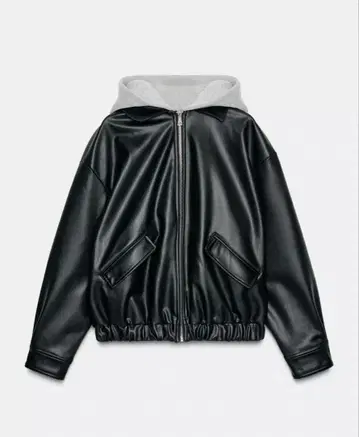 ZARA 대비 페이크 가죽 자켓 XS 사이즈