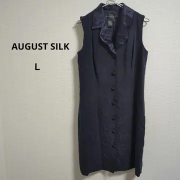 한정판 AUGUST SILK 슬리브리스 원피스 12 블랙 2way
