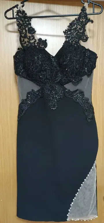 loverich 블랙 레이스 드레스