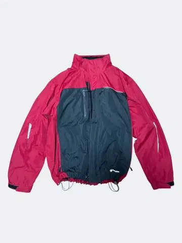 빨간색과 블랙의 마운틴 후드티 Champion 90s