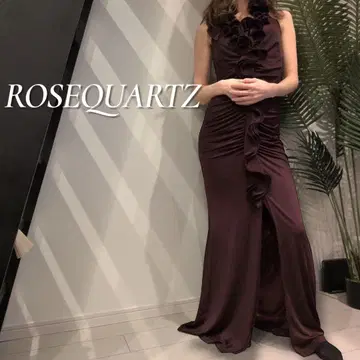 ROSEQUARTZ 프론트 프릴 롱 드레스 원피스