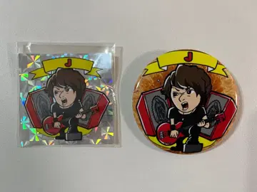 J (LUNA SEA) 빅쿠리맨풍 캔뱃지&씰