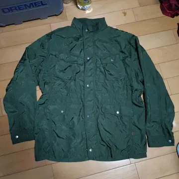 골든 베어 얇은 소재 광택 나일론 자켓 L 밀리터리