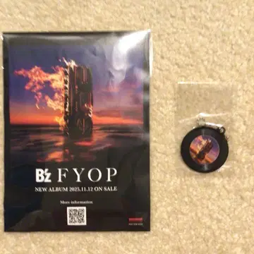 B'z 레코드 키링 CD 구매 혜택 카이로 (자켓 사진 시트 포함)