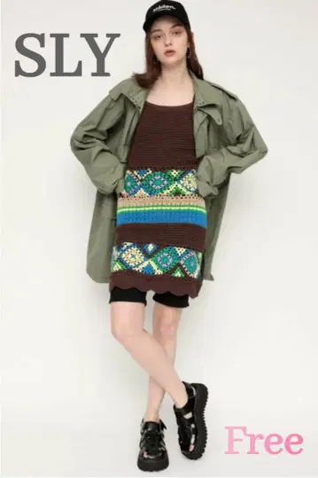 미사용 택 포함 SLY 스라이 튜닉 Freee 니트