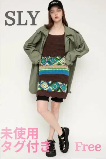 미사용 택 포함 SLY 스라이 튜닉 Freee 니트